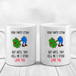 Your Farts Stink But Until They Kill Me I Still Love You Mugs, Cute Farting Heart Mugs, Funny Valentine's Day 11 Oz 15 Oz Coffee Mug Gifts For Couple, Him Her/ Mr Mrs