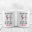 Your Farts Stink But Until They Kill Me I Still Love You White Mugs, Farting Couple Mugs, Funny Valentine's Day 11 Oz 15 Oz Coffee Mug Gifts For Couple, Him Her/ Mr Mrs