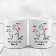 Personalized You Are My Favorite Thing To Do Mugs, Custom Name Ceramic Mugs, Funny Valentine's Day 11 Oz 15 Oz Coffee Mug Gifts For Couple, Him Her/ Mr Mrs