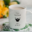 I Love Your Beard Can I Sit On It Mugs, Beard Mustache Mugs, Funny Wedding Anniversary Valentine's Day Color Changing Mug 11 Oz 15 Oz Coffee Mug Gifts For Couple, Husband/Boyfriend