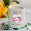 I Love You A Lottle Mugs, Cute Bird Couple Mugs, Funny Wedding Anniversary Valentine's Day Color Changing Mug 11 Oz 15 Oz Coffee Mug Gifts For Couple, Him Her Mr Mrs
