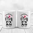 Personalized Her Name His Name Custom Mugs, You're My Person Mugs, Funny Wedding Anniversary Valentine's Day Color Changing Mug 11 Oz 15 Oz Coffee Mug Gifts For Couple, Him Her Mr Mrs