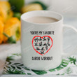 Couple Mugs, You're My Favorite Cardio Workout Mugs, Funny Wedding Anniversary Valentine's Day Color Changing Mug 11 Oz 15 Oz Coffee Mug Gifts For Couple, Him Her Mr Mrs