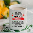 Personalized I Love You With All My Boobs Mug With Heart Gifts For Husband From Wife, Boyfriend From Girlfriend On Valentine's Day Anniversary Birthday Christmas Thanksgiving 11 Oz - 15 Oz Mug