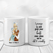 Personalized I Promise To Still Grab Your Butt Mugs, Old Couple Customized Mugs, Color Changing Mug 11 Oz 15 Oz Coffee Mug Gifts For Wedding Anniversary /Valentine's Day