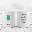 Personalized You're A Prick But You're My Prick White Mugs, Cactus Custom Name Mugs, Funny Birthday Anniversary Valentine's Day 11 Oz 15 Oz Coffee Mug Gifts For Couple, Boyfriend Girlfriend Husband Wife