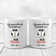 Personalized When Penguins Find Their Mates Mugs, Penguin Couple Customized Mugs, Funny Wedding Anniversary Valentine's Day Color Changing Mug 11 Oz 15 Oz Coffee Mug Gifts For Couple