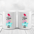 I Love You To The Moon And Back Mugs, Funny Wedding Anniversary Valentine's Day Color Changing Mug 11 Oz 15 Oz Coffee Mug Gifts For Couple, Him Her Mr Mrs