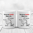 Personalized You Are My Favorite Thing To Do Mugs, Funny Custom Name Ceremic Mugs, Valentine's Day 11 Oz 15 Oz Coffee Mug Gifts For Couple, Him Her/ Mr Mrs