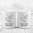 Personalized You're My Favorite Cardio Workout Mugs, Cute Couple Customized Mugs, Funny Wedding Anniversary Valentine's Day Color Changing Mug 11 Oz 15 Oz Coffee Mug Gifts For Couple/Lover
