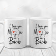 Women Sexy Butt Mugs, I Love You To The Moon And Back Mugs, Funny Wedding Anniversary Valentine's Day Color Changing Mug 11 Oz 15 Oz Coffee Mug Gifts For Couple, Wife Girlfriend