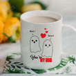 Personalized Cute Ghost Couple With Heart Mug You're My Boo Mug Gifts For Couple, Husband And Wife On Halloween Valentine's Day Anniversary Birthday Christmas 11 Oz - 15 Oz Mug