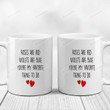 Roses Are Red Violets Are Blue You're My Favorite Thing To Do Mug With Red Heart Gifts For Couple, Husband And Wife On Valentine's Day Anniversary Birthday Christmas Thanksgiving 11 Oz - 15 Oz Mug