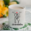 Personalized Couple Drawing And Heart Mug I Met You I Like You I Love You I'm Keeping You Mug Gifts For Couple, Husband And Wife On Valentine's Day Anniversary Birthday Christmas 11 Oz - 15 Oz Mug