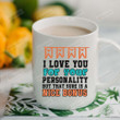Bubble Letter Mug I Love You For Your Personality, But That Sure Is A Nice Bonus Mug Best Gifts For Husband, Boyfriend On Valentine's Day Anniversary Birthday Christmas Thanksgiving 11 Oz - 15 Oz Mug