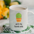 You're My Favorite Prick White Mugs, Cute Cactus Mugs, Funny Valentine's Day 11 Oz 15 Oz Coffee Mug Gifts For Couple, Him Her/ Mr Mrs