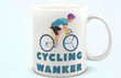 Cycling Wanker Bike Cyclist Funny Gifts Wanker Birthday Coffee Mug Gifts For Father'S Day