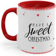 Merry Christmas And New Year Mug, Tiger Year, Hand Drawn Style. Coffee Mug, Christmas Mug, New Year Mug, Funny Mug, Christmas Gift, 11oz 15oz Ceramic Coffee Mug