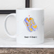 Personalized Couple Shoes Mugs, Does Running Out Of Fucks Count As Cardio Mugs, Valentine Gifts For Running Couple 11-15 Oz Coffee Mugs