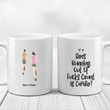 Personalized Customized Mugs, Does Running Out Of Fucks Count As Cardio Mugs, Gifts For Workout Couple 11-15 Oz Coffee Mugs