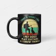 That’s What I Do I Pet Dogs Play Guitars And I Know Things Vintage Funny Dog Mug Gifts For Birthday, Anniversary Ceramic Coffee 11-15 Oz