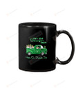 Let The Shenanigans Begin Jack Russell Puppies Drive Shamrock Green Truck Mug Happy Patrick's Day , Gifts For Birthday Ceramic Coffee 11-15 Oz