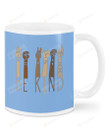 Be Kind, Equality Raising Hand, Colored Skins Mugs Ceramic Mug 11 Oz 15 Oz Coffee Mug