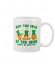 May The Luck of The Irish Always Be With You Leprechaun Mug Happy Patrick's Day , Gifts For Birthday, Anniversary Ceramic Coffee 11-15 Oz