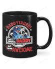 Cool T-rex Dinosaur Mug Daddysaurus Like A Normal Daddy But More Awesome Mug Best Gifts From Son And Daughter To Dad On Father's Day 11 Oz - 15 Oz Mug