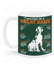 Anatomy Of A Great Dane Dogs Ceramic Mug Great Customized Gifts For Birthday Christmas Thanksgiving 11 Oz 15 Oz Coffee Mug