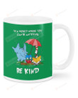 In A World Where You Can Be Anything, Be Kind, Red Umbrella Of Elephant Mugs Ceramic Mug 11 Oz 15 Oz Coffee Mug