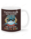 Teacher Shark Who Survived The 2020 2021 School Year Mugs Ceramic Mug 11 Oz 15 Oz Coffee Mug