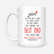 Personalized We May Not Share The Same Genes But You Are The Best Dad Father's Day White Mugs Ceramic Mug 11 Oz 15 Oz Coffee Mug