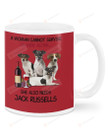 A Woman Cannot Survive Jack Russell Terrier Ceramic Mug Great Customized Gifts For Birthday Christmas Thanksgiving 11 Oz 15 Oz Coffee Mug