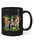 Cows Patrick's Day Mug Happy Patrick's Day , Gifts For Birthday, Thanksgiving Anniversary Ceramic Coffee 11-15 Oz