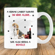 A Woman Cannot Survive On Wine Alone She Also Needs A Beagle Mug ,Gift For Daughter, Beagle Lover Gift, Gift For Mom, Mother's Day Gift.