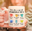 Time For A Cup Of Positivi-Tea Mug, Positive Mindset Gift, Motivational Mug, Self Affirmation Tea Cup, Gift For Friend
