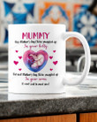 Mummy Mug I Can't Wait To Meet You Mug Heart Sonogram Mug Pregnancy Announcement Gift For New Mom On Mother's Day