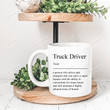 Funny Truck Driver Definition Mug, Gift for Truck Drivers,Trucker Dad Mug, Gift For Dad Trucker Husband Present, Father's Day