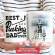 Personalized Hockey Dad And Child Best Dad Ever Custom Mug