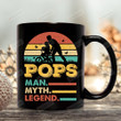 Bike Pops Man Myth Legend Coffee Ceramic Mug, Bike Dad Mug, Gift For Dad From Son, Father's Day