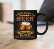 I Just Want To Drink Beer And Ignore All Of My Old Man Problems Mug Funny Father Mug Father's Day Gift For Grandpa Father Husband Son Gift For Family Friend Colleagues Men Gift For Him