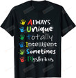 Autism Mom Shirt Autism Awareness Shirt Autistic Boys Girls T-Shirt