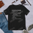Stepfather Definition Shirt Bonus Dad Father's Day Gift For Stepfather From Stepdaughter Stepson Funny Stepdad Gift Father's Day Gift For Family Friend Colleagues Men Gift For Him