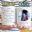 Personalized Custom Photo Mug Happy Father's Day Quote Ceramic Coffee Mug