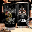 Warrior Child Of God Personalized Stainless Steel Tumbler Cup