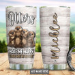 Personalized Otters Make Me Happy Stainless Steel Tumbler Cup