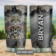 Personalized Marine Usmc We Bring The Rain Stainless Steel Tumbler Cup