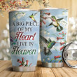 Humming Birds And Beard Tongue Flower Stainless Steel Tumbler Cup