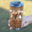 Personalized Golden Retriever Couple Break Stainless Steel Tumbler Cup